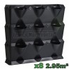 8 Kits mur végétal MiniGarden Vertical Noir 64,6x19x57cm
