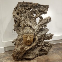 Sculpture tête de Bouddha...