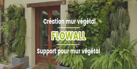Flowall support de culture pour mur végétal